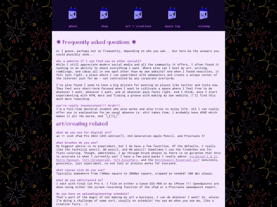 faq screenshot