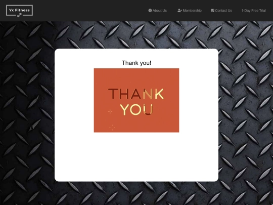 thankyou screenshot