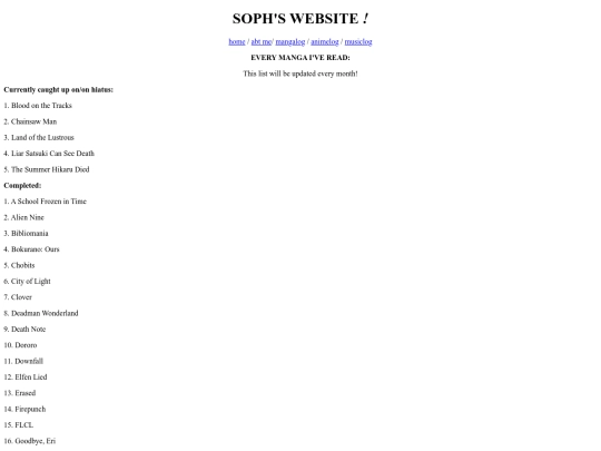 mangalist screenshot