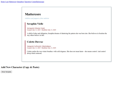 mattercore screenshot