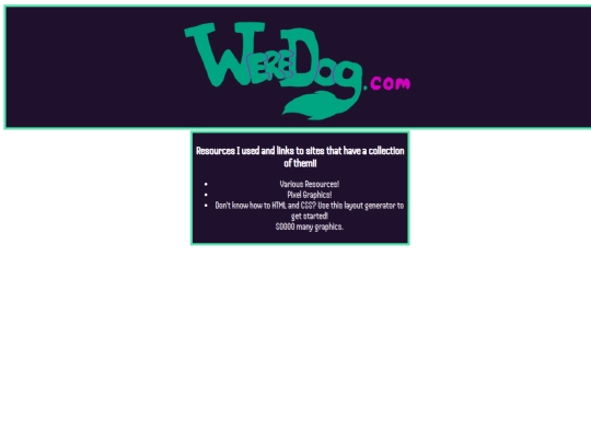 resources screenshot