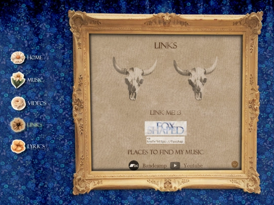 links screenshot