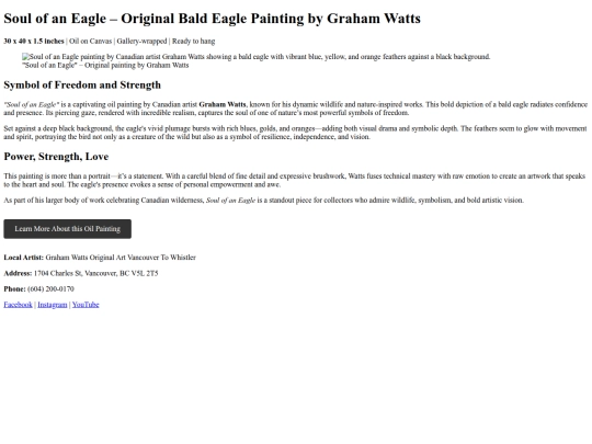 Soul-of-an-Eagle-Bald-Eagle-Painting-by-Graham-Watts screenshot