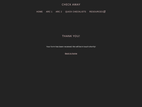 thank-you screenshot