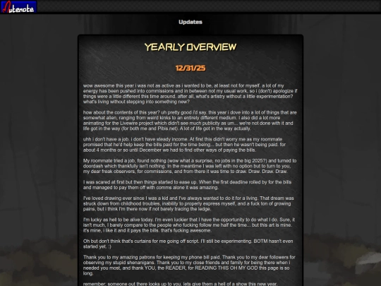 updates screenshot