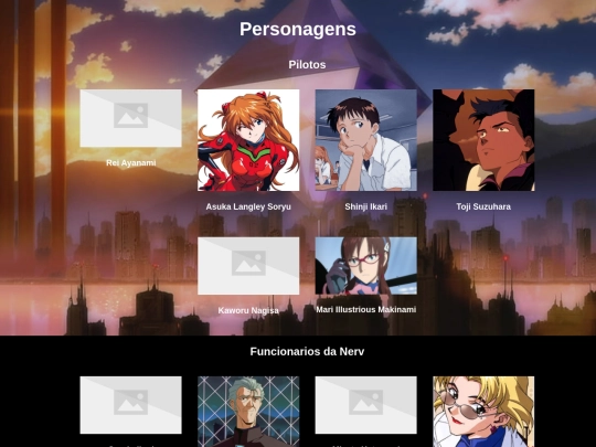 Personagens screenshot