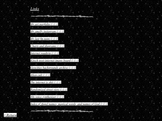 links screenshot