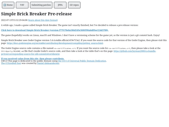 posts/simple-brick-breaker-pre-release screenshot