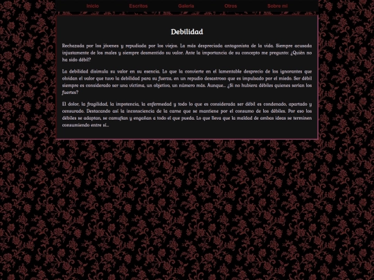 Sitio/Escritos/antiguos/Debilidad screenshot