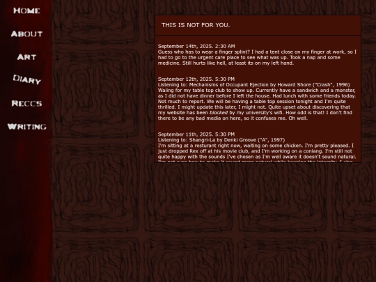 diary screenshot