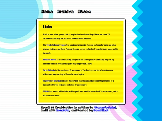links screenshot
