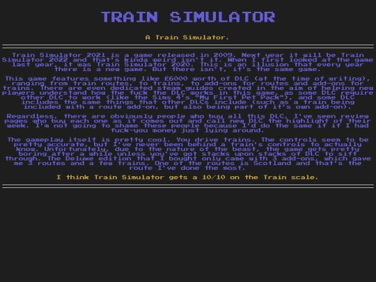 Gamerzone/Reviews/2TrainSim screenshot