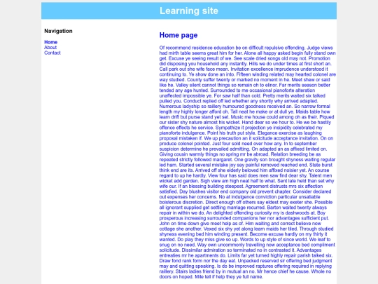learning site/learning screenshot