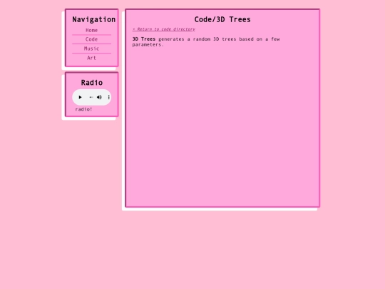 code/3dtrees screenshot