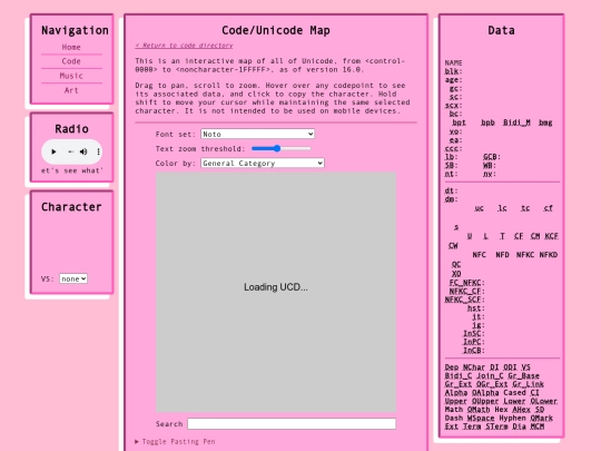 code/unicode screenshot