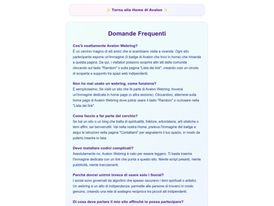 FAQ screenshot