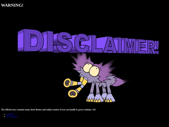 Disclaimer screenshot