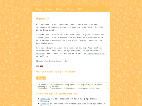 pages/about screenshot
