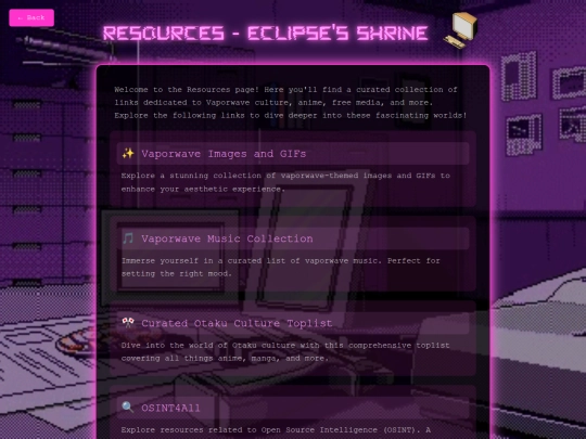 resources screenshot