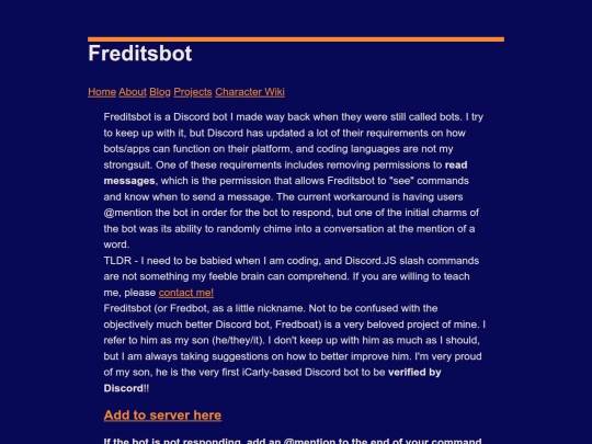 projects/freditsbot screenshot