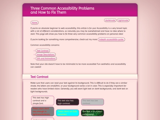guides/beginnersaccessibility screenshot