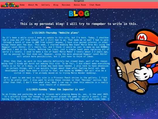 blog screenshot
