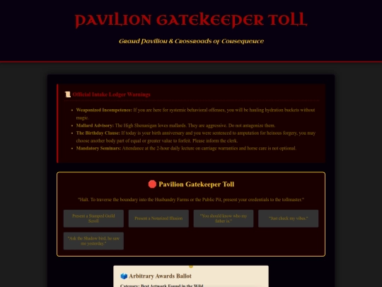 More-widgets/Pavilion-Gatekeeper-Toll screenshot