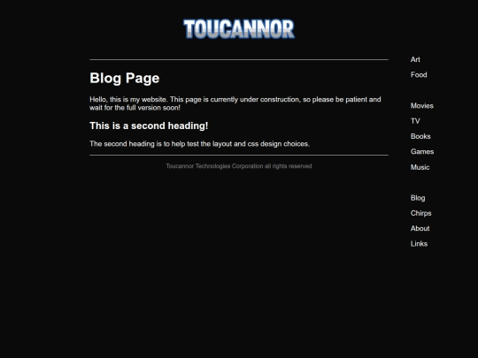blog screenshot