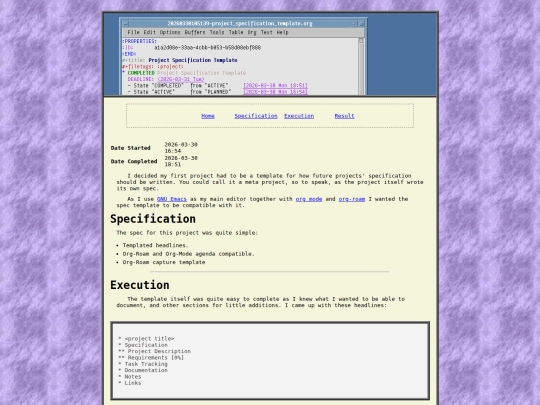 projects/template screenshot