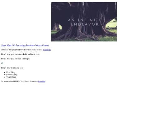 index screenshot