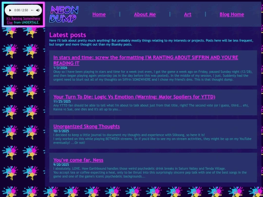 blog screenshot
