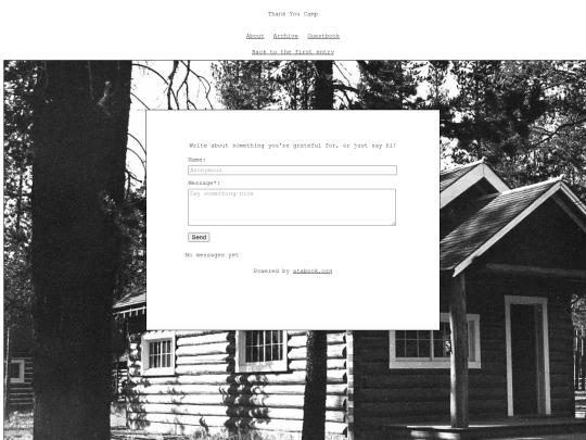 guestbook screenshot