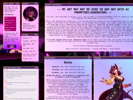 commissions screenshot