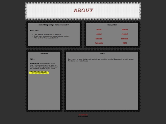 Pages/About screenshot