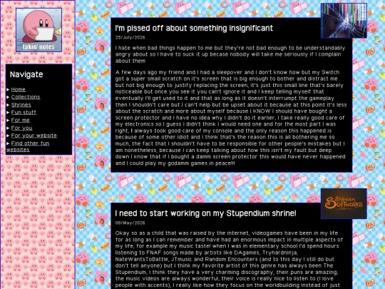 Blog/Microblog screenshot