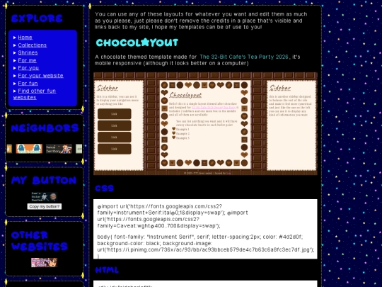 Layouts screenshot