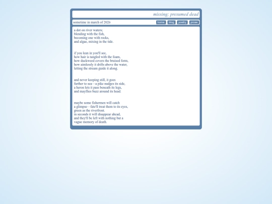 poems/missingpdead screenshot