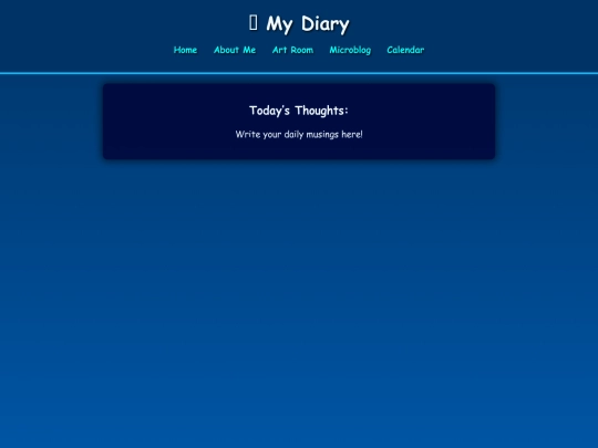 diary screenshot