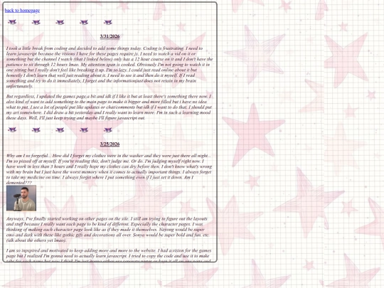 diary screenshot