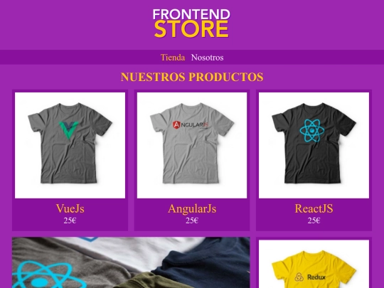 FrontEndStore screenshot