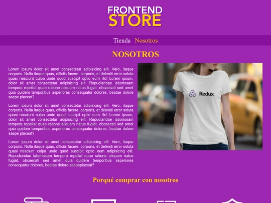 FrontEndStore/nosotros screenshot