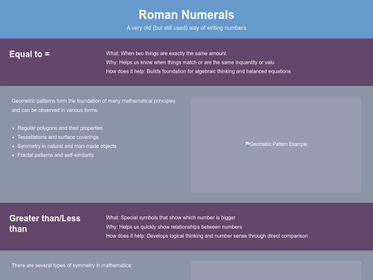 Math/roman screenshot