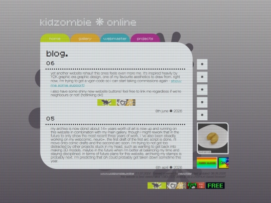 blog screenshot