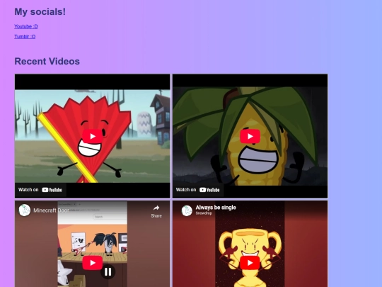 Socials screenshot