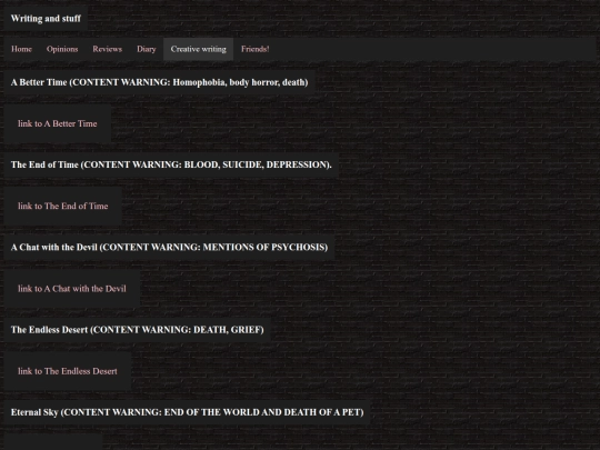 writing screenshot
