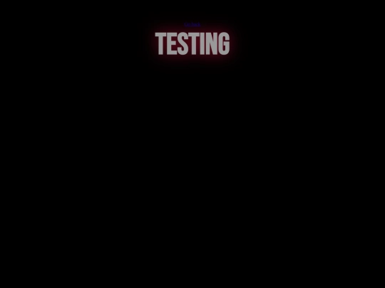testing/testing screenshot