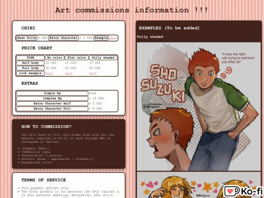 commissions screenshot