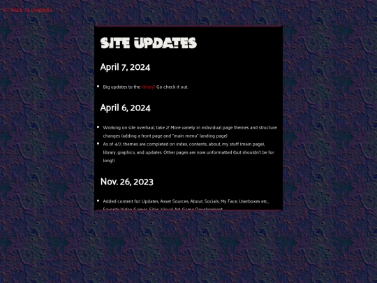 updates screenshot