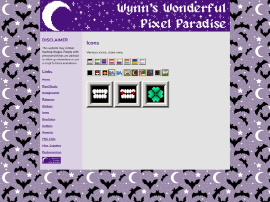 icons screenshot