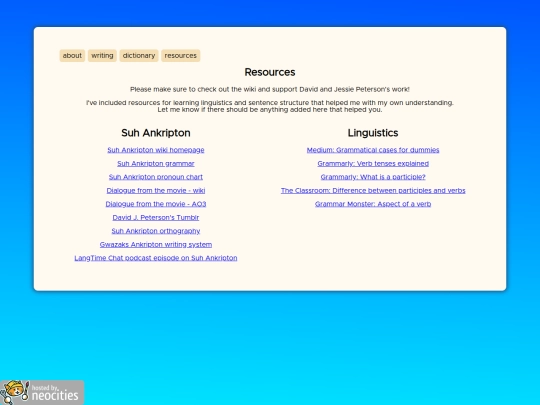 resources screenshot